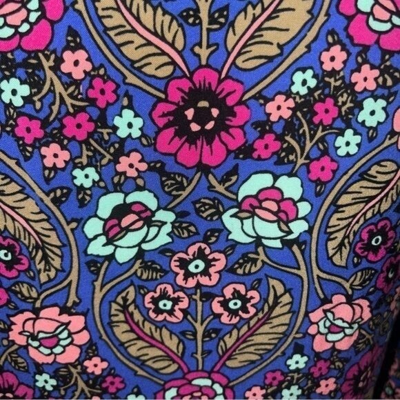 Matilda Jane Dress Womens M Multicolor Floral Long Sleeve Shift Pockets Rayon - Picture 8 of 14